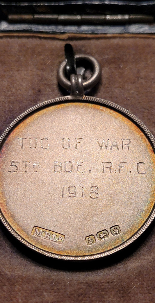 5th Brigade RFC Tug of War Medallion 1918 obverse