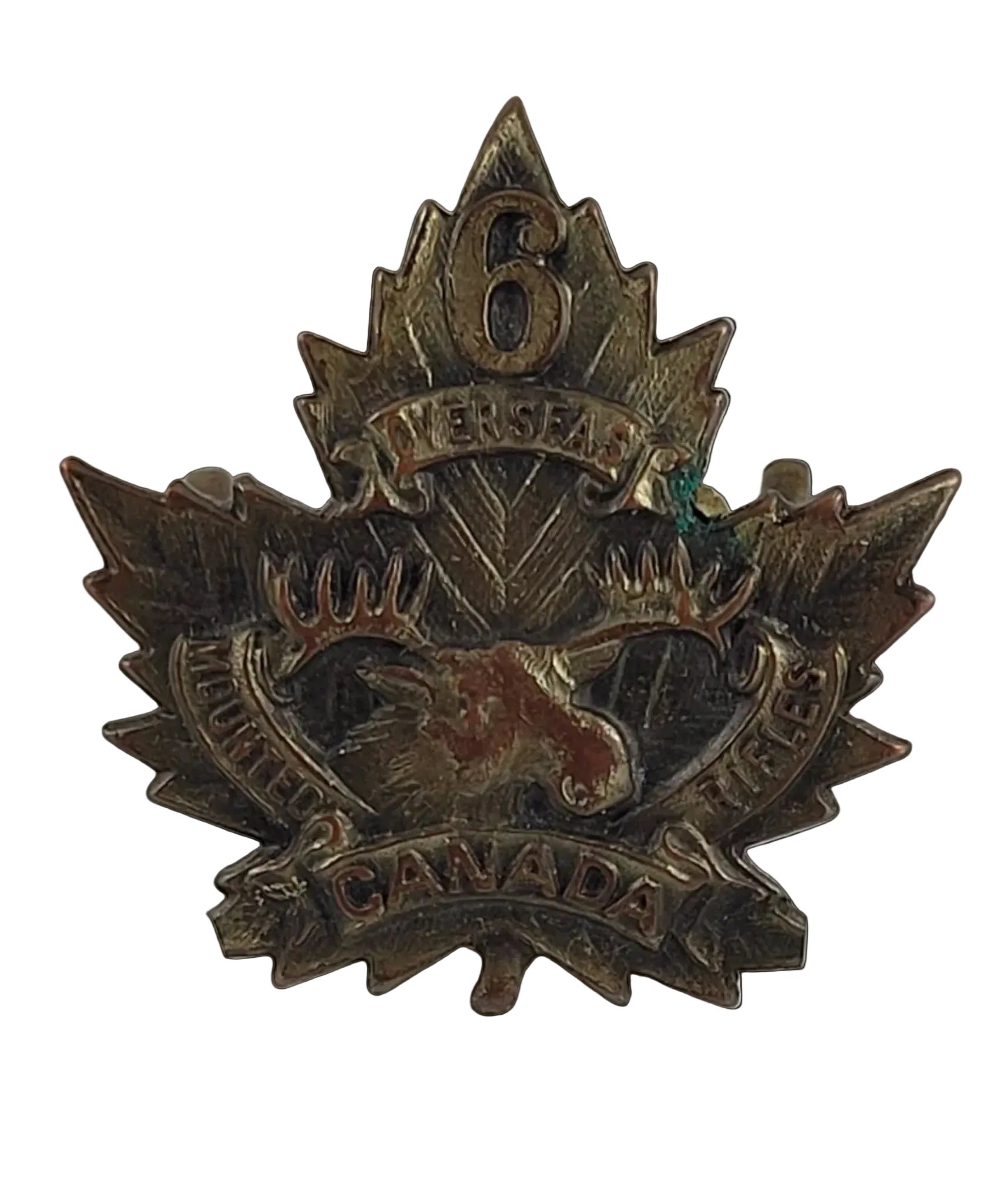 6th mounted rifles collar badge