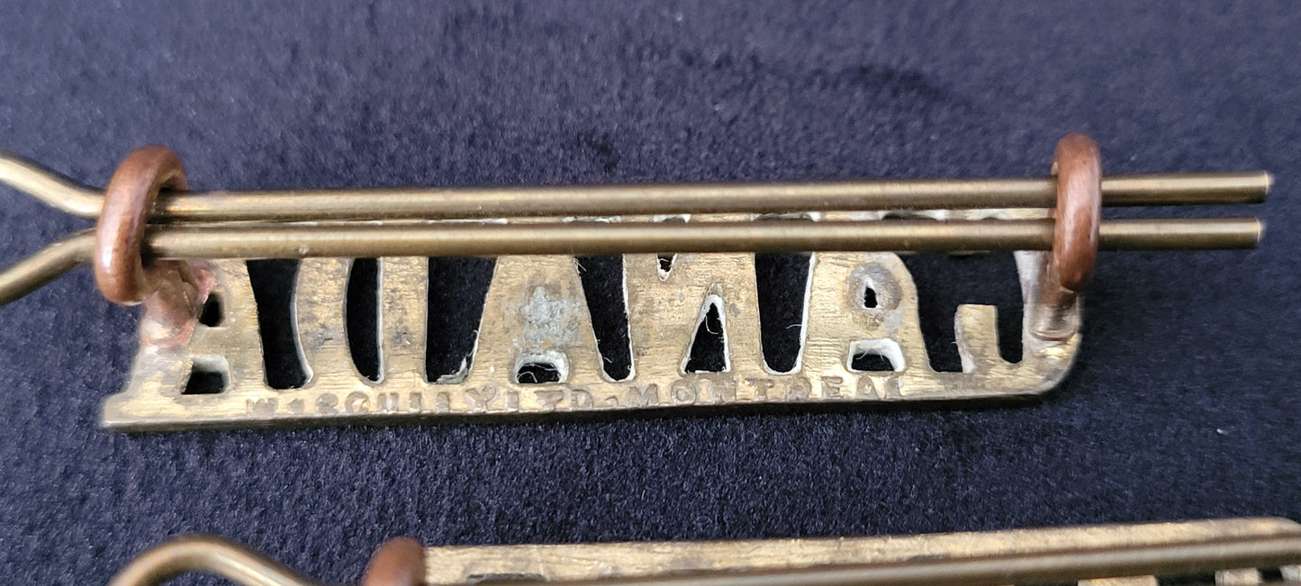"Canada" Shoulder Titles to the Canadian Expeditionary Force (CEF) marked