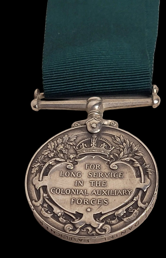 Canadian Edward VII Colonial Auxiliary Long Service Medal Faulkner 2