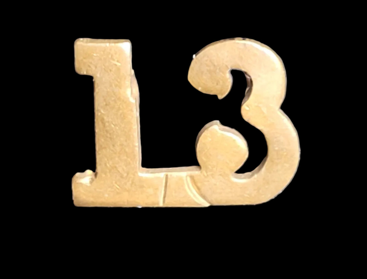 Canadian Militia 13th shoulder number numeral Hamilton 1