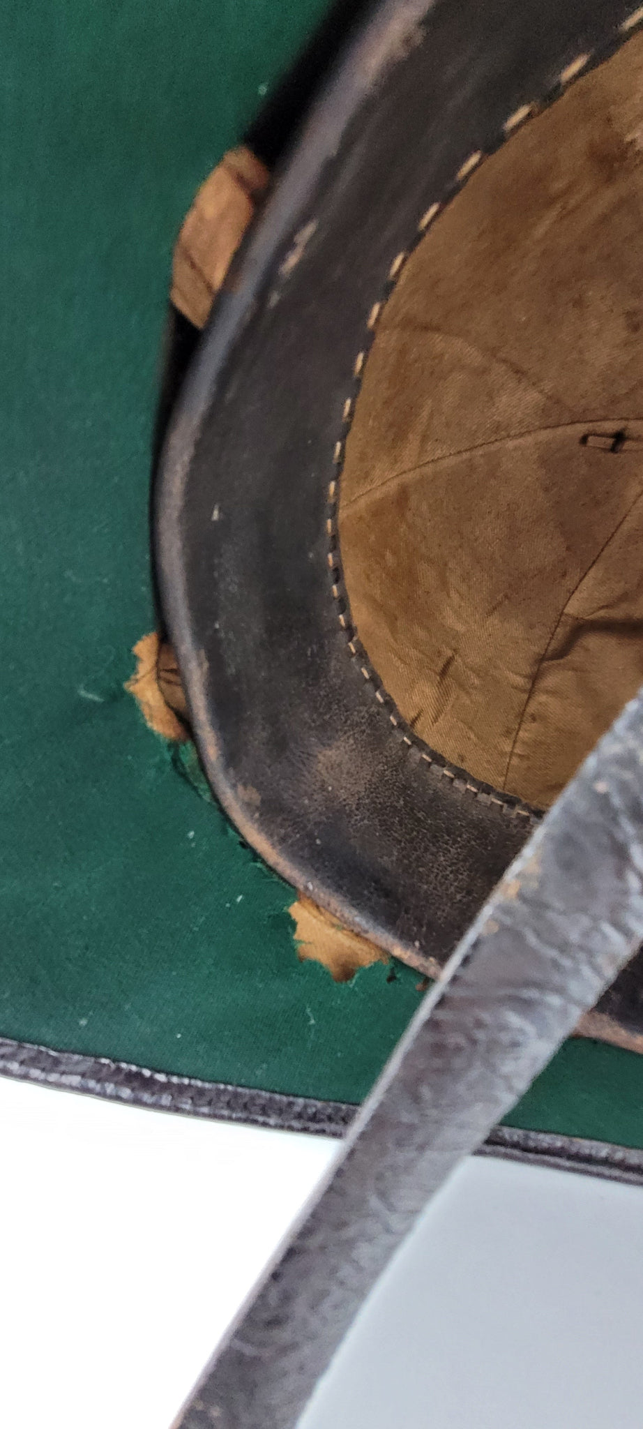 Canadian Police Custodian Cork Helmet liner view