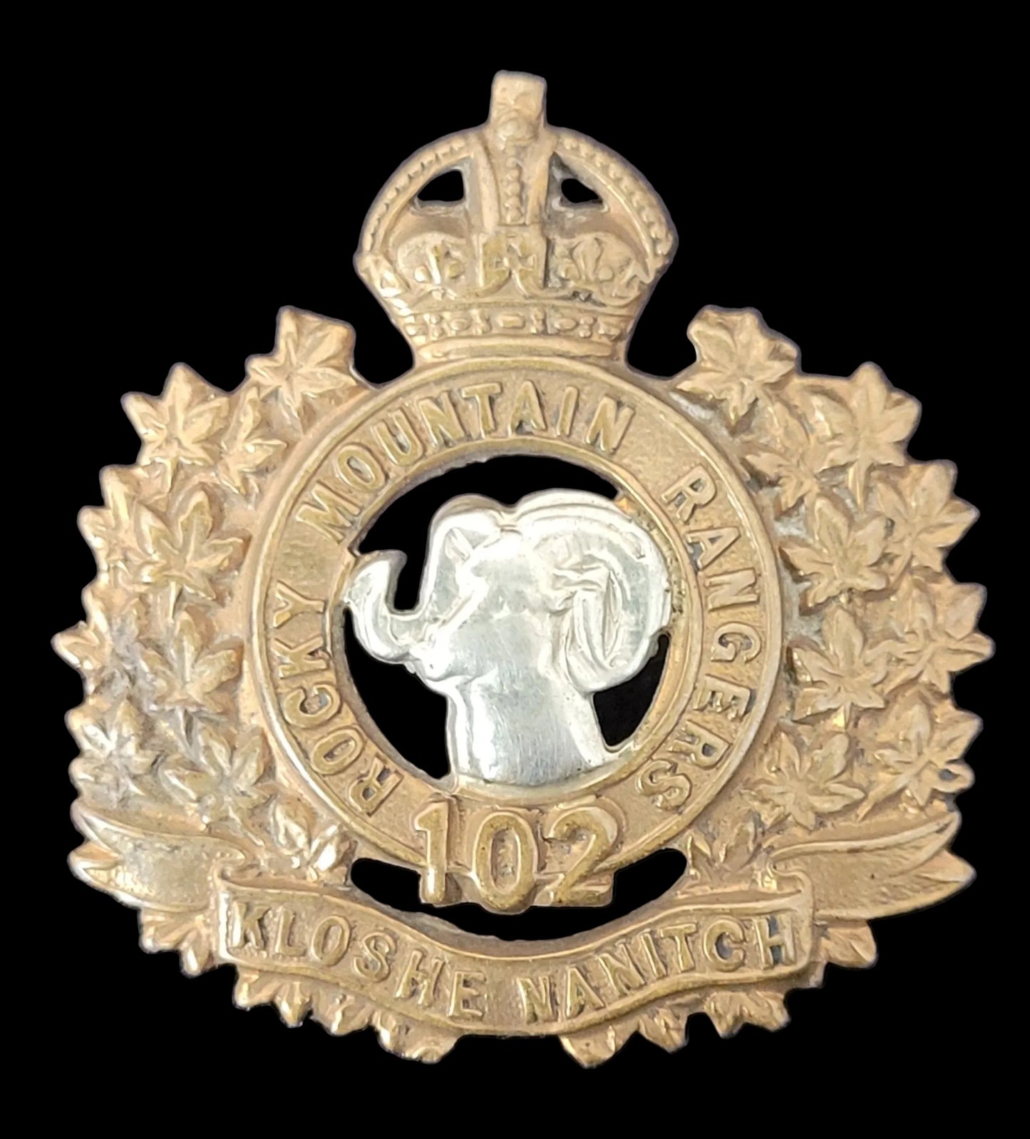 Cap Badge to the 102nd Regiment, Rocky Mountain Rangers