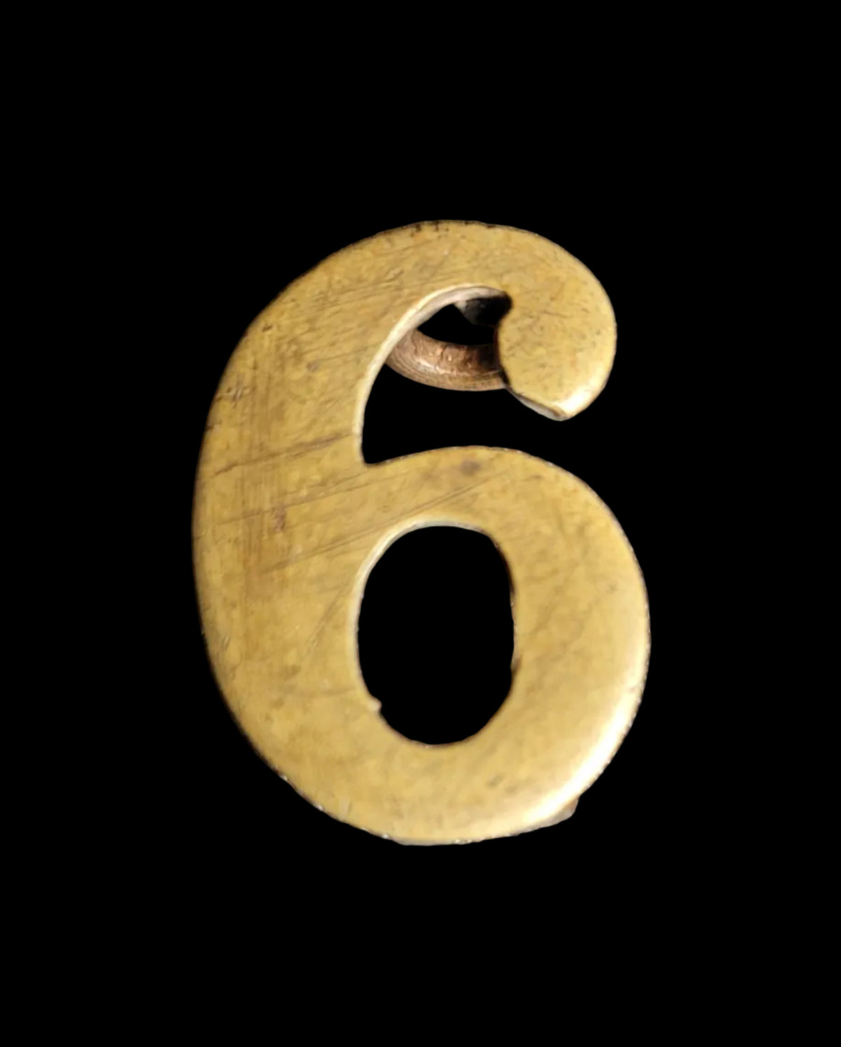 Duke of Connaught's Royal Canadian Hussars Shoulder title number  in brass