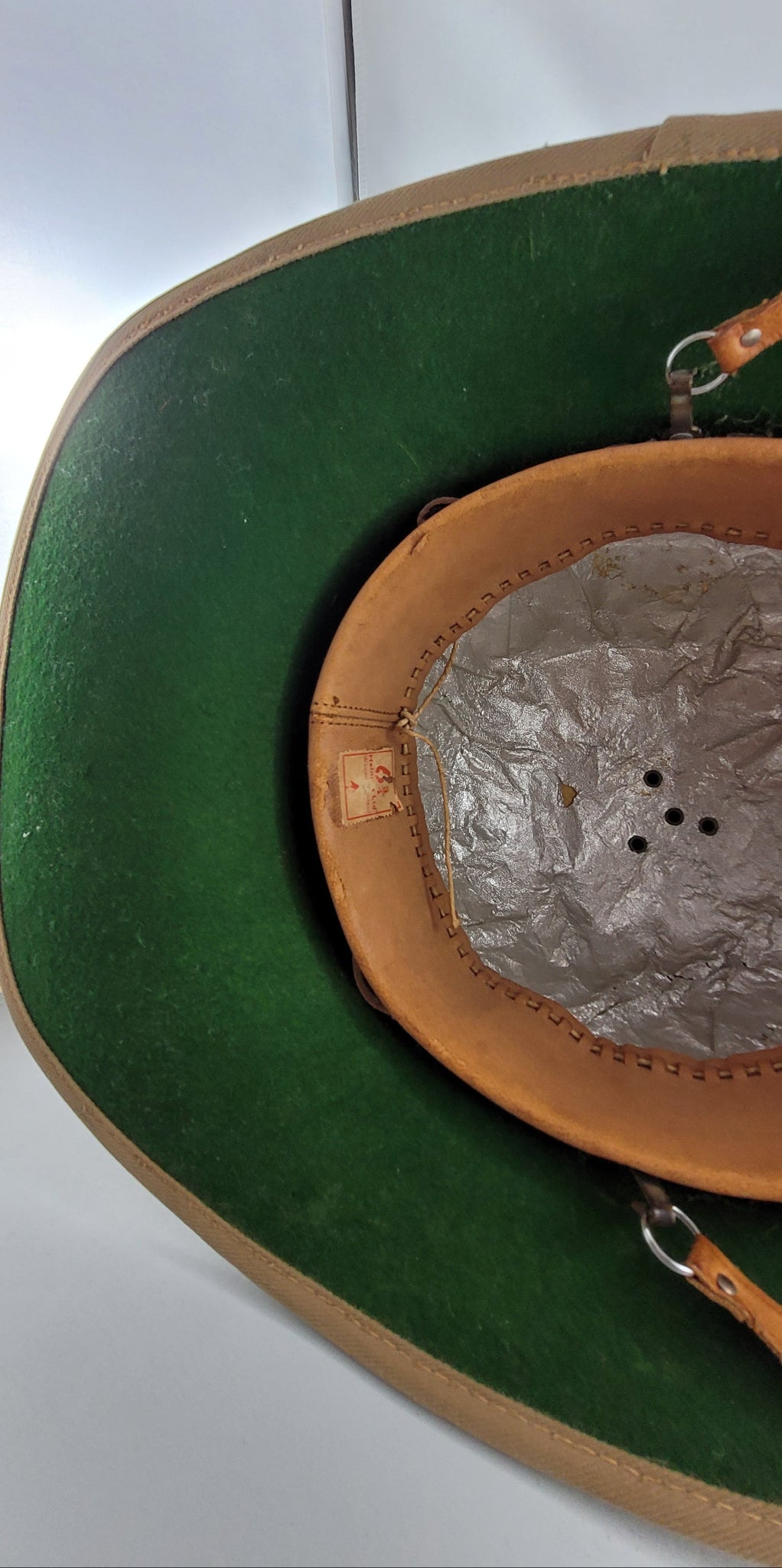 Early Wolseley Helmet, Possibly 5th Irish Lancers inside brim