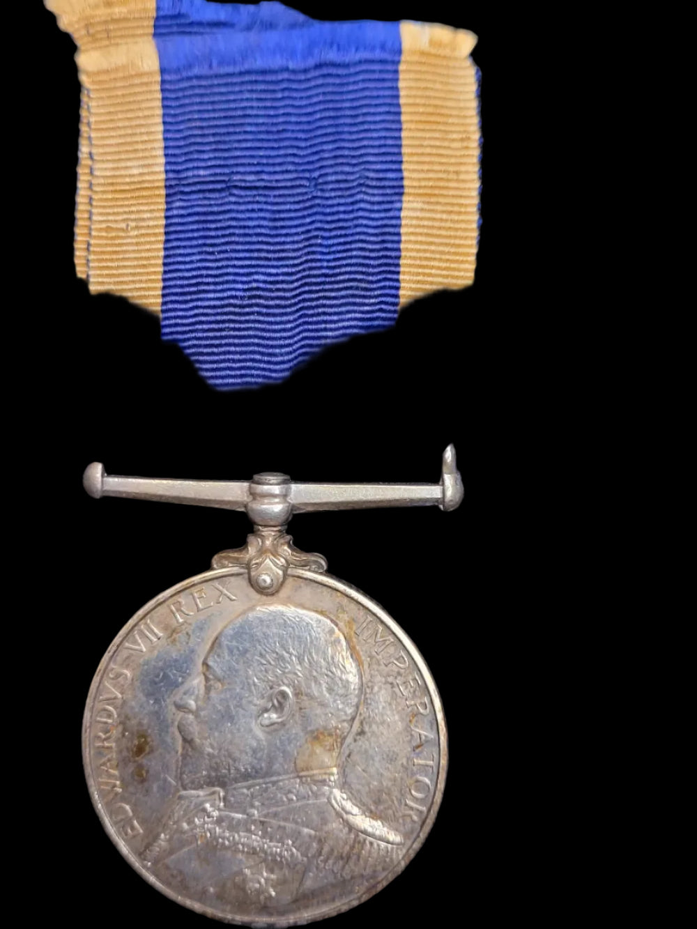 Edward VII British Navy Long Service Good Conduct Medal to T. S. Layton
