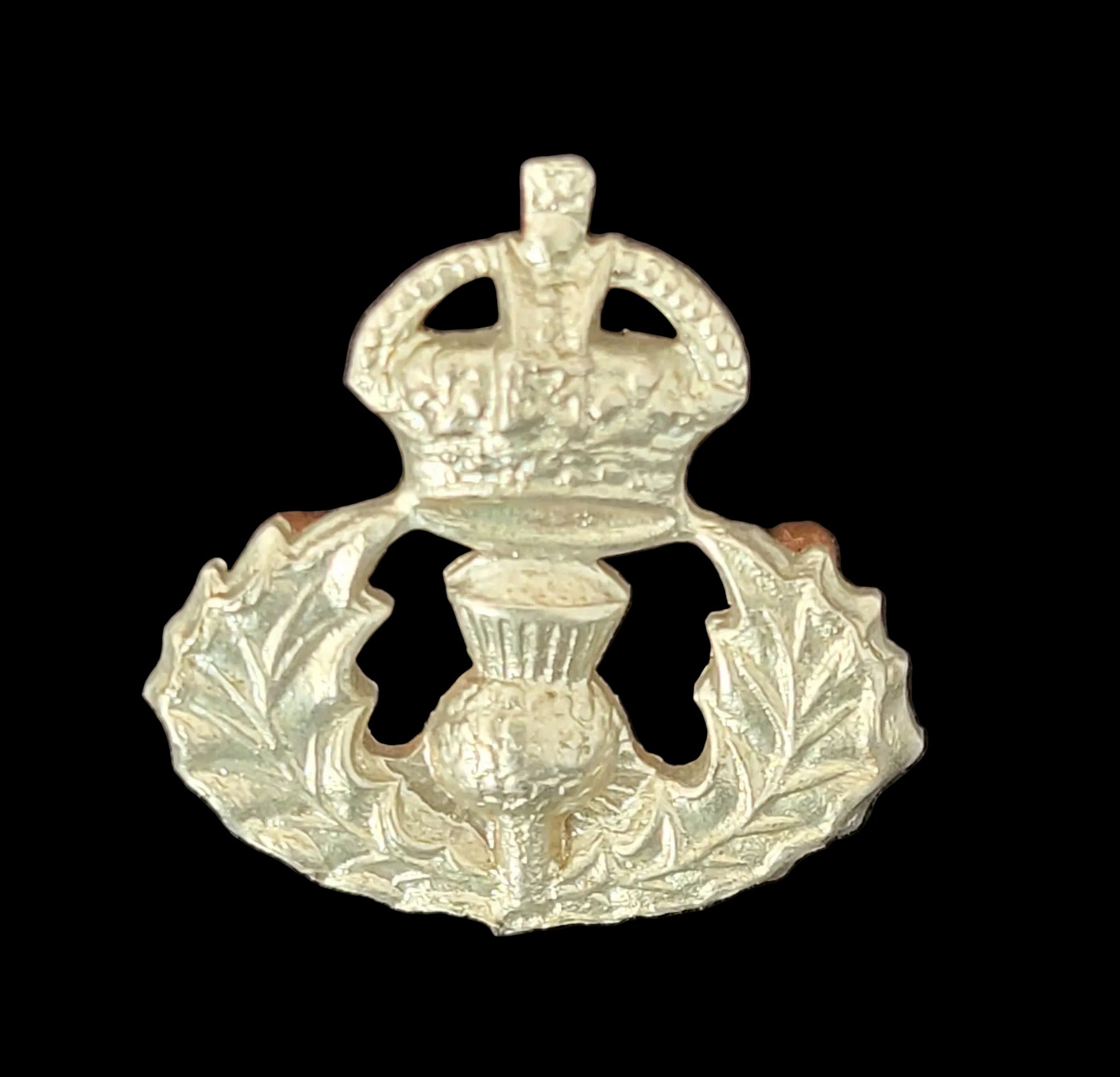Inter-Wars Collar Badges for the Queen's Own Cameron Highlanders