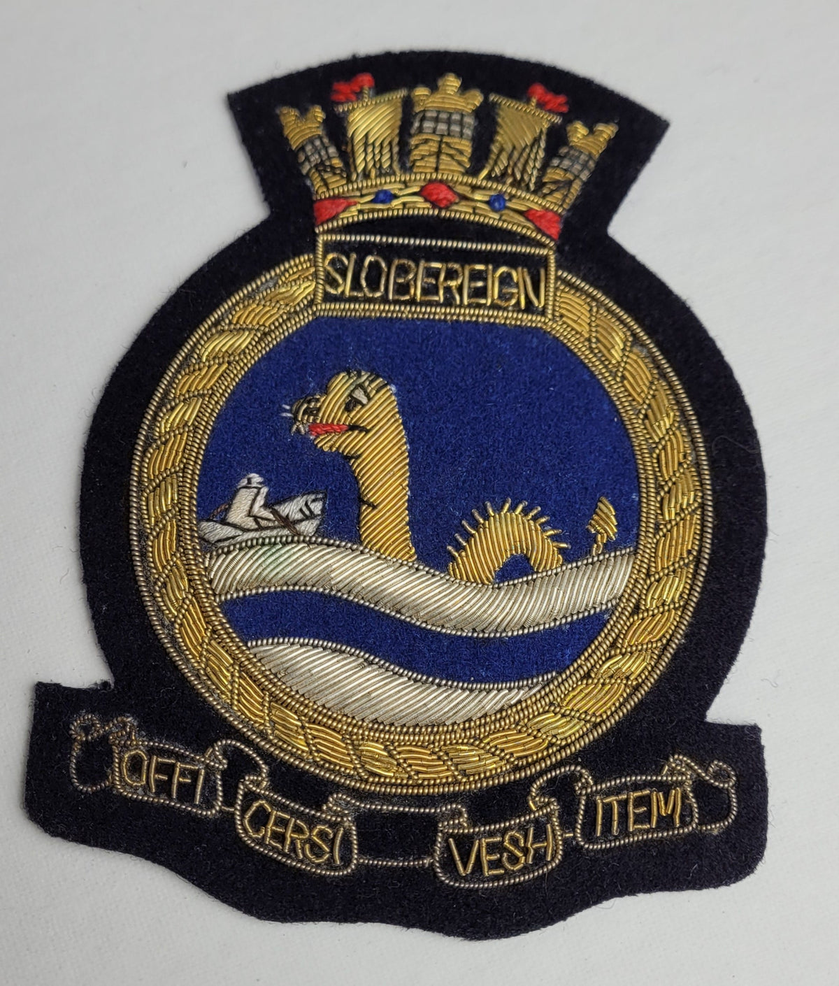 Naval Blazer Crest Sample