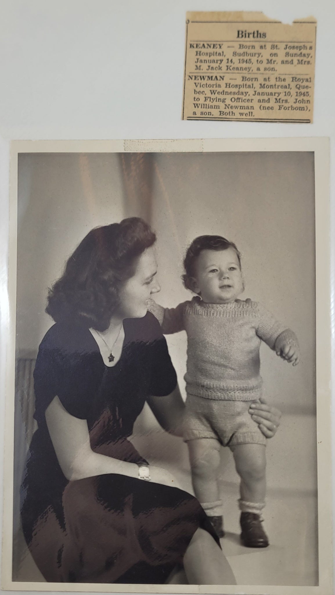 Newman Birth Announcement and Photo