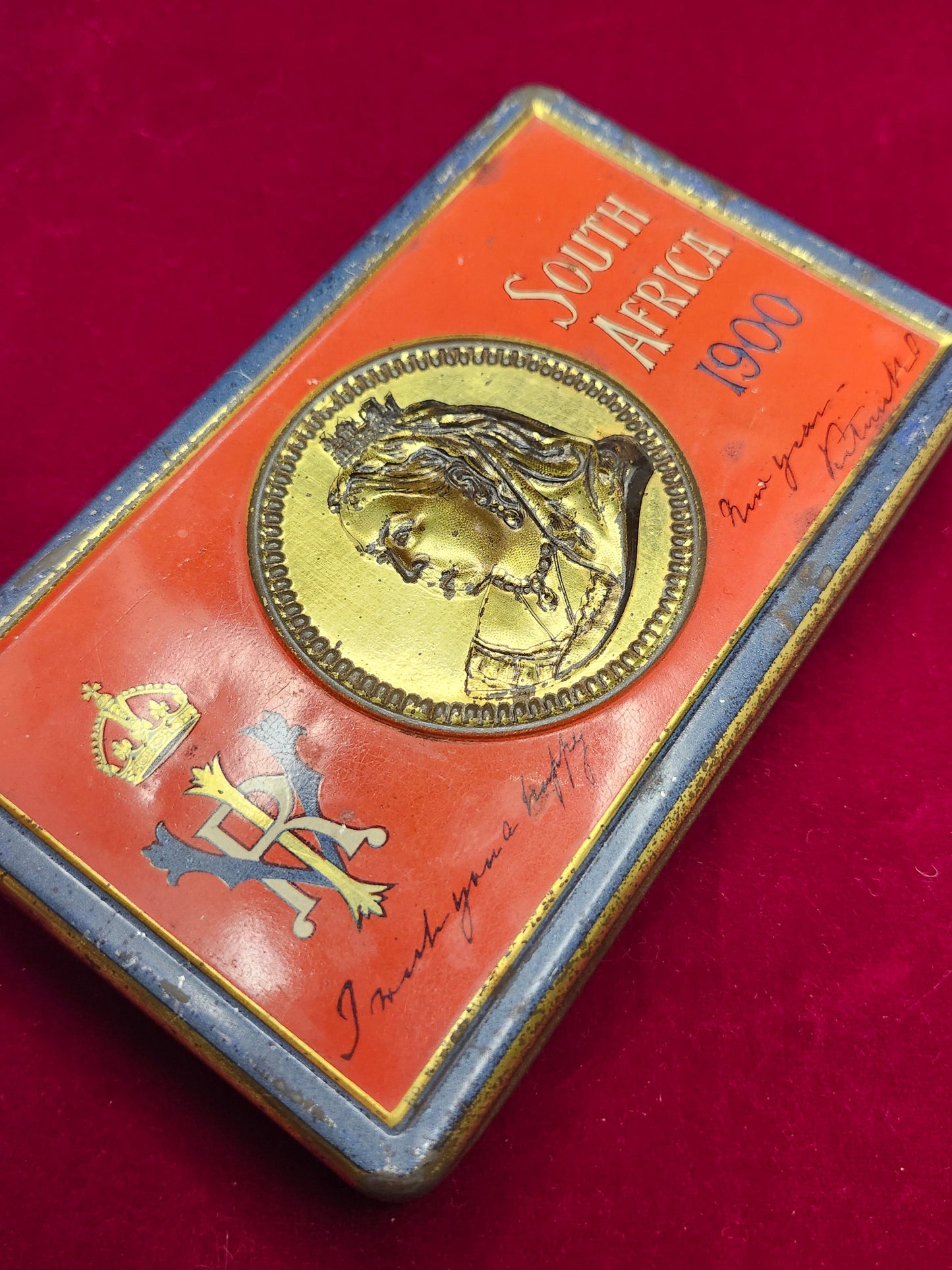 Original Boer War Queen Victoria Chocolate Tin