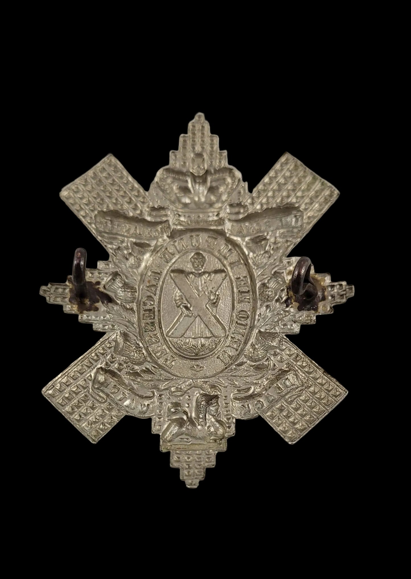 Pre-WW1 Cap Badge to the Black Watch (Royal Highlanders) Obverse