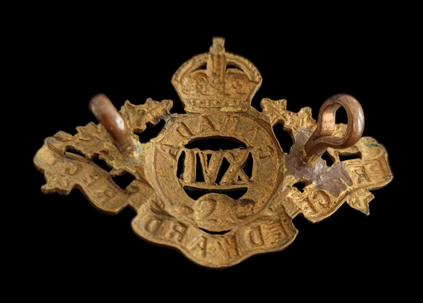 Pre-WW1 Collar Badge to the Prince Edward Regiment obverse