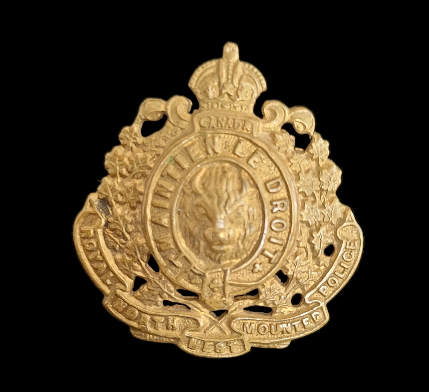 Pre-WW1 Collar Badge to the Royal North West Mounted Police
