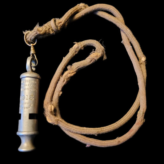 Pre-WW1, WW1 Infantry Officer's Whistle - 1913 and C-Broad Arrowed