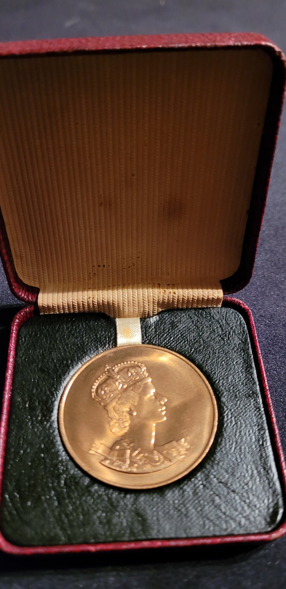 Queen Elizabeth II Coronation Medallion with Box