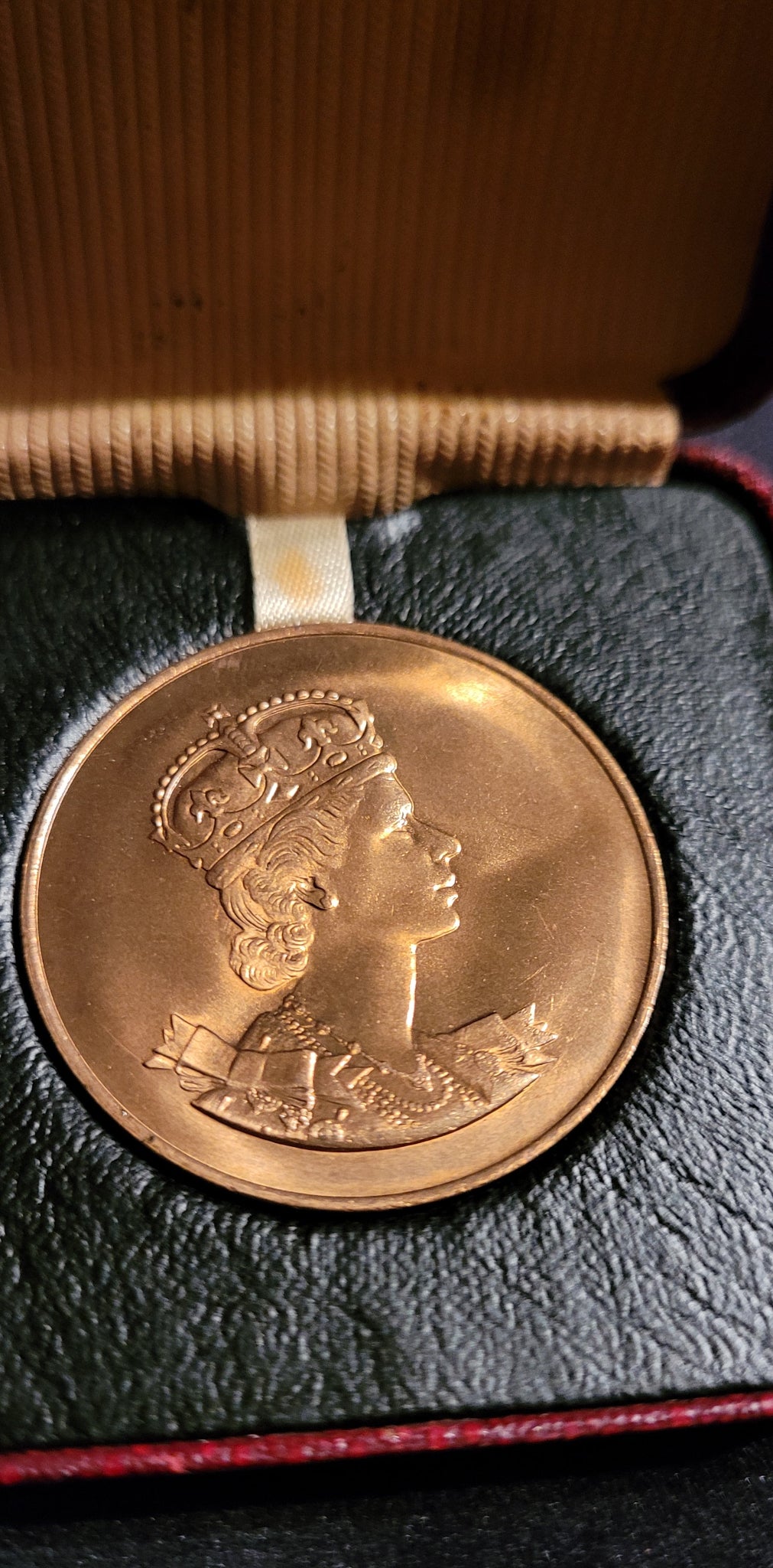 Queen Elizabeth II Coronation Medallion with Box