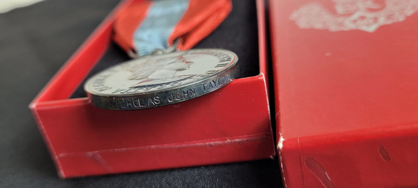 Queen Elizabeth Imperial Service medal Nicholas John Taylor 2