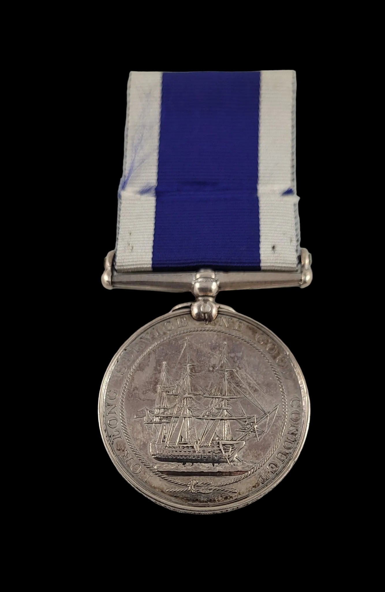 Queen Victoria Naval Long Service and Good Conduct Medal to Sgt. George Foreman Obverse