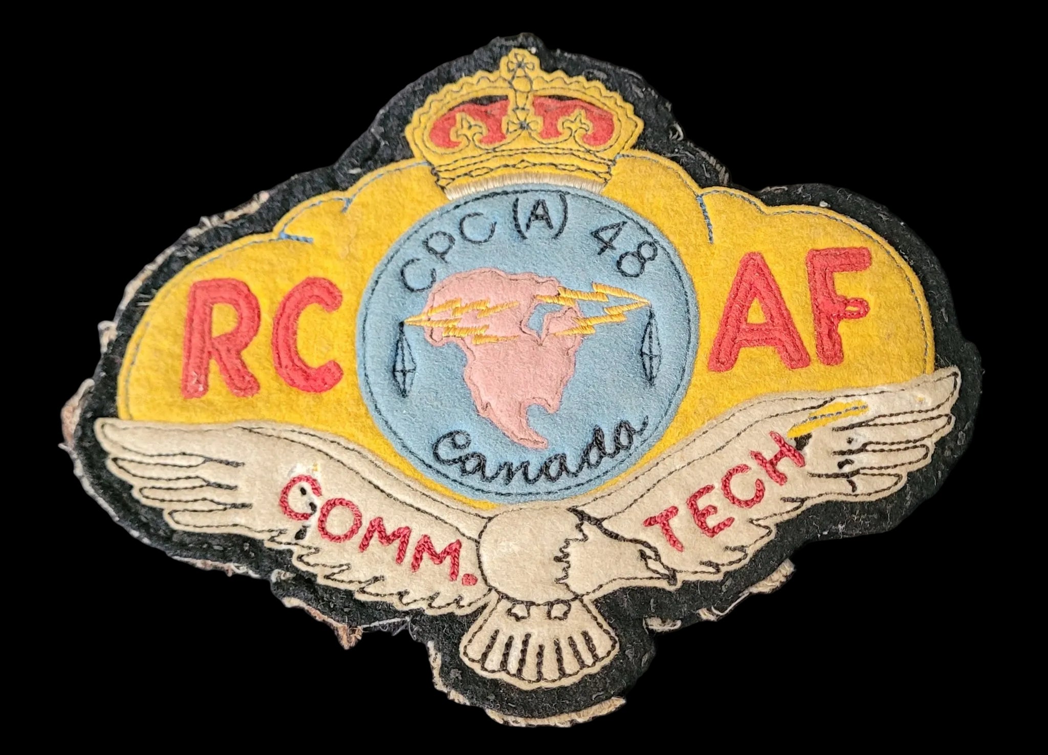 RCAF CPC (A) 48 Comm. Tech. Patch by Crest Craft – Broad Arrow Militaria