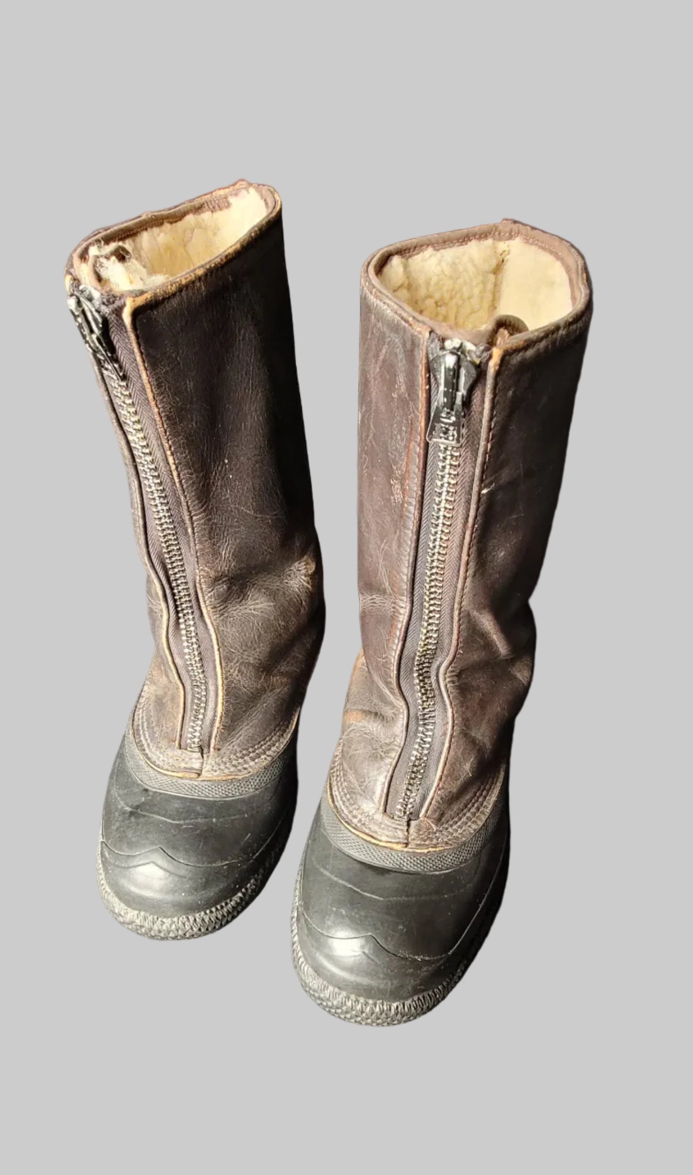 RCAF RAF BCATP flight boots leather rubber