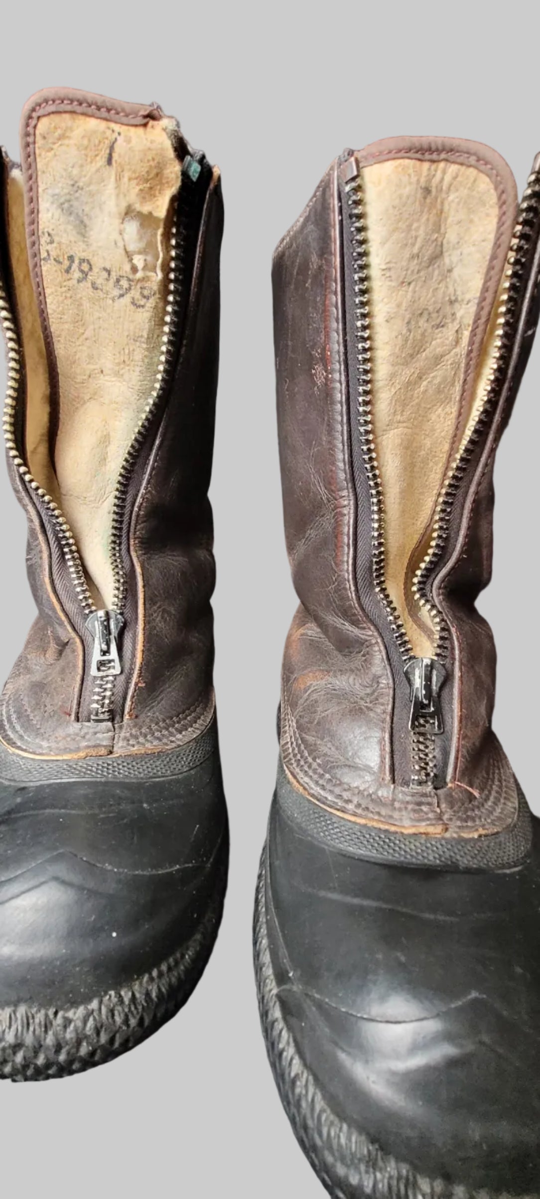 RCAF RAF BCATP flight boots leather rubber 5