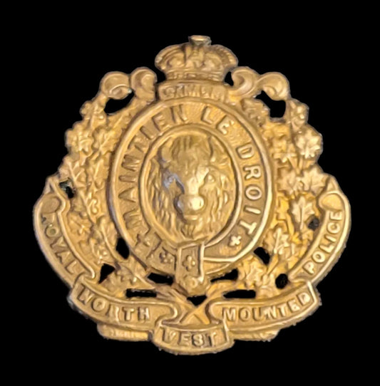 RNWMP Royal North West Mounted Police Collar Badge Gaunt Montreal