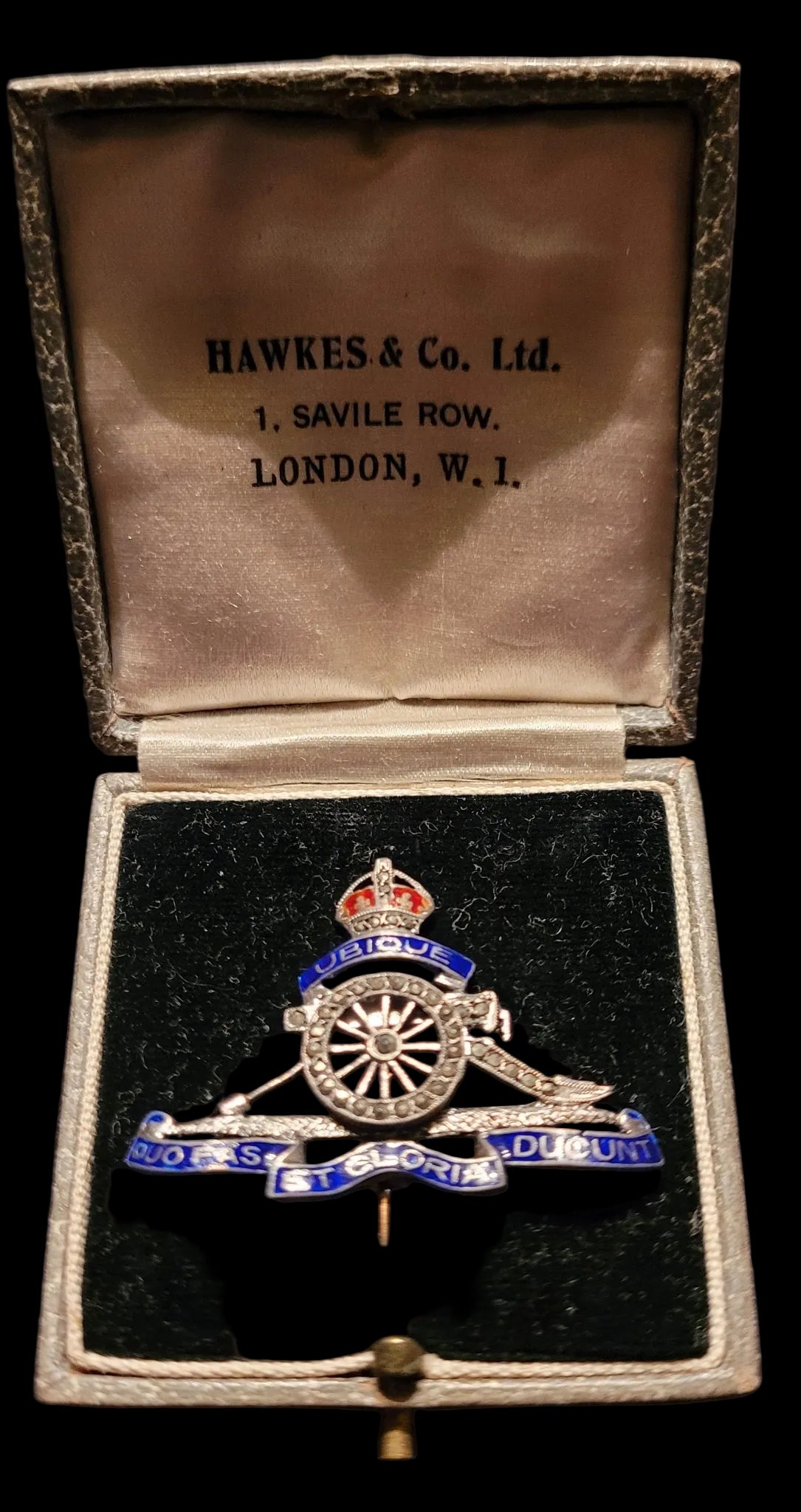 Royal Artillery Sweetheart Pin in Original Box