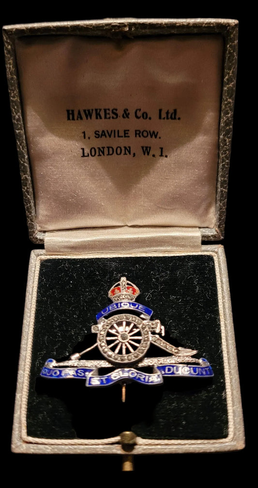 Royal Artillery Sweetheart Pin in Original Box