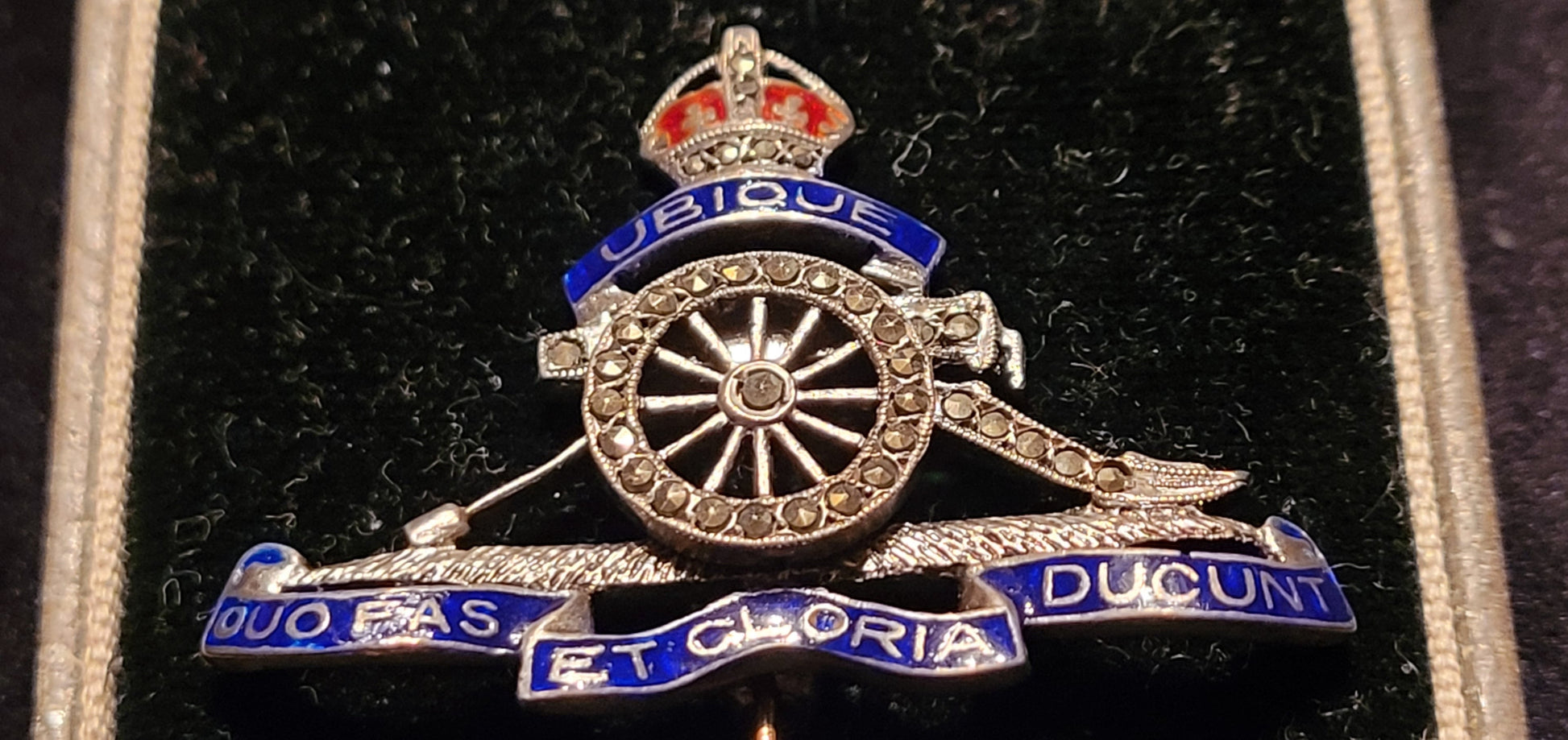 Royal Artillery Sweetheart Pin in Original Box