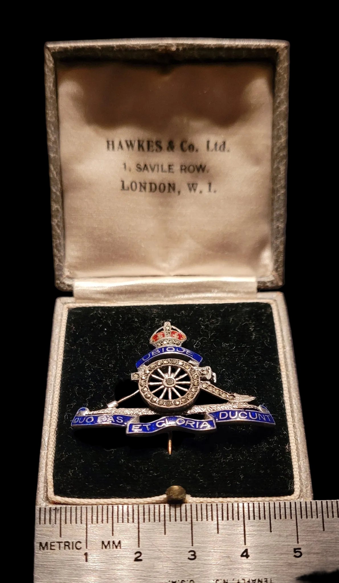 Royal Artillery Sweetheart Pin in Original Box