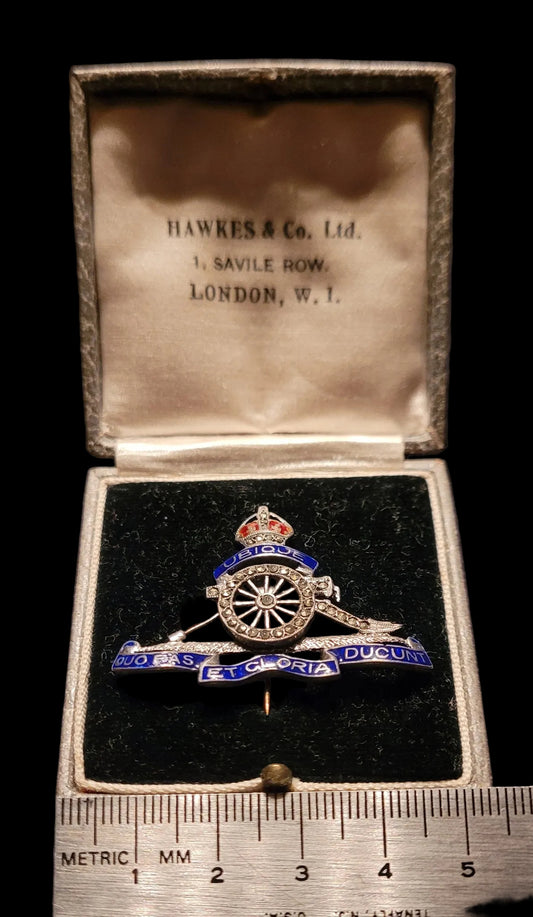 Royal Artillery Sweetheart Pin in Original Box
