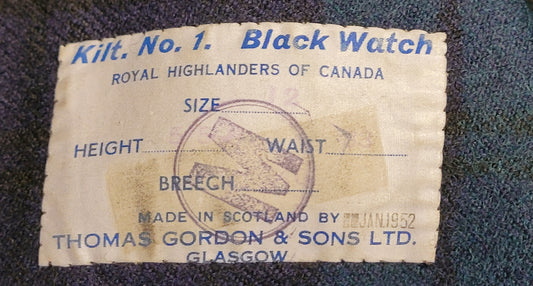 Royal Highlanders of Canada RHC kilt 6