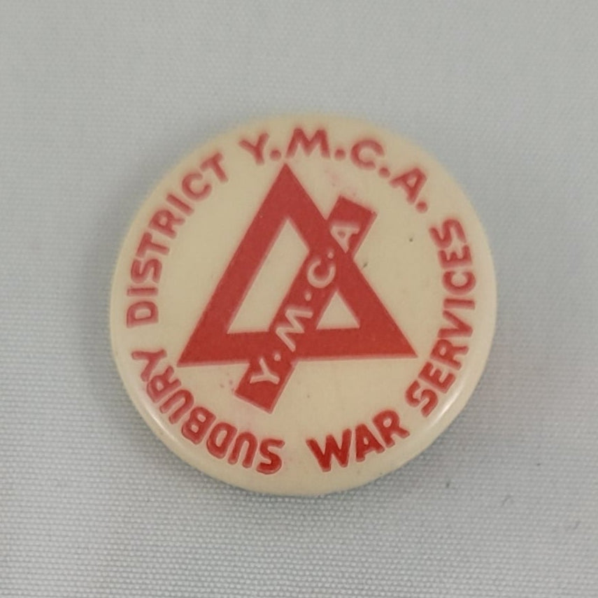 Sudbury District YMCA War Services Button