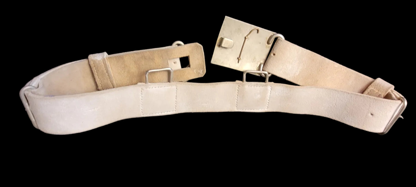 Victorian British Volunteer Artillery buff belt with buckle