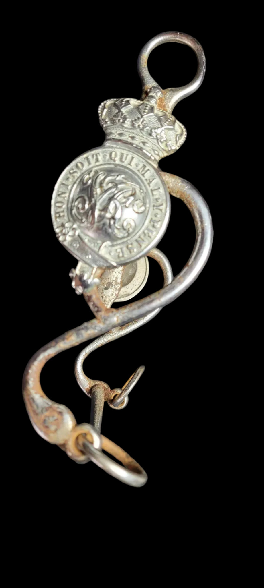 Victorian military horse bit with martingales1