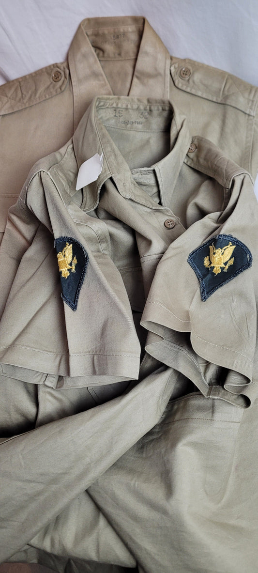 Vietnam Era U.S. Army shirts Specialist 4th Class 15 32 1