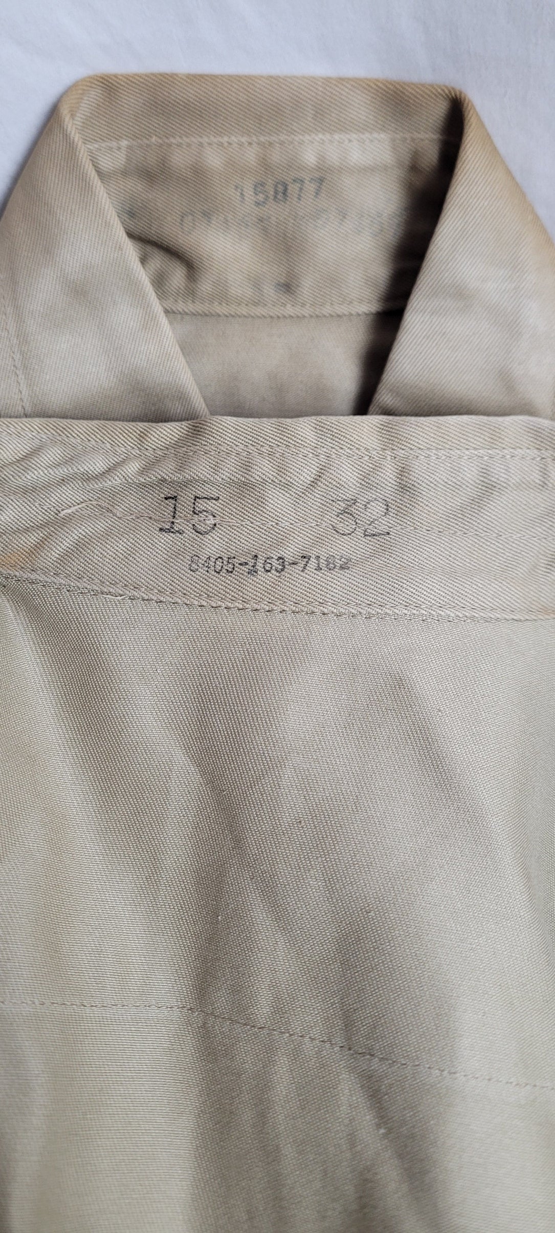 Vietnam Era U.S. Army shirts Specialist 4th Class 15 32 2