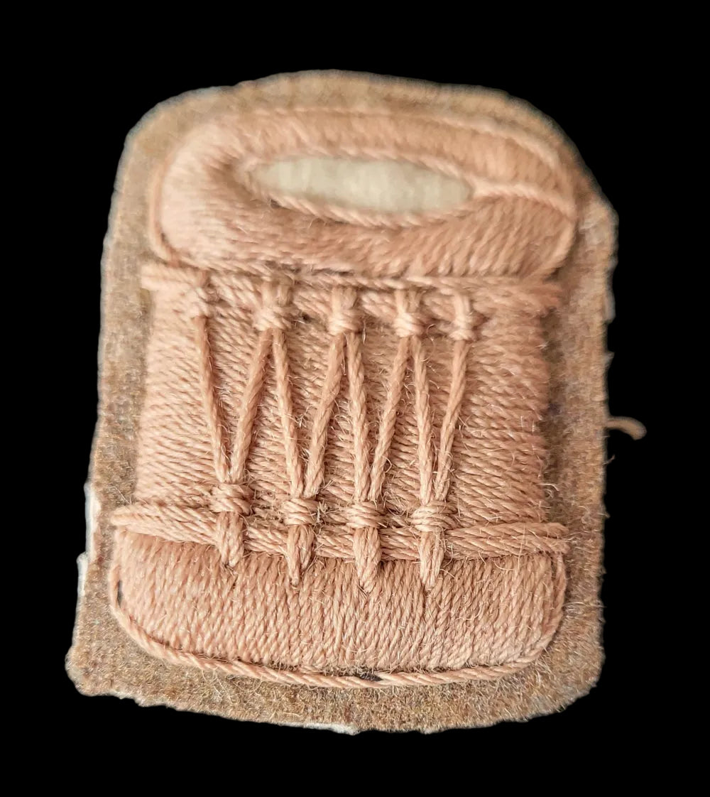 WW1 - Large Size Drummer Proficiency Trade Badge, Heavily Padded