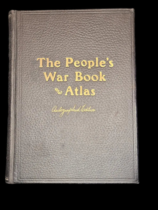 WW1 Book "The People's War Book & Atlas", Autographed Edition" 1920