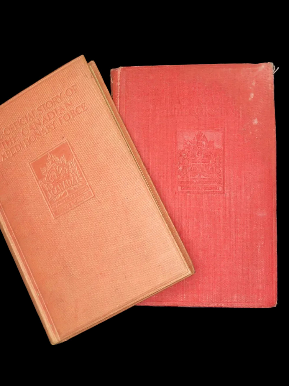 WW1 Books "The Official Story of the Canadian Expeditionary Force" Volumes I and II by Max Aikens (Lord Beaverbrook)