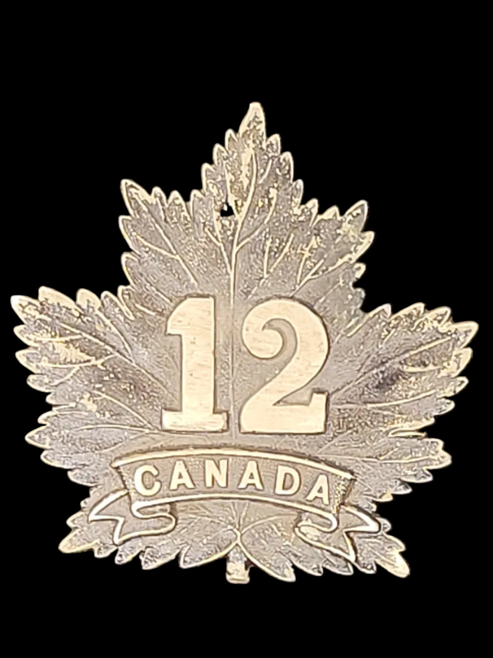 WW1 CEF 12th Battalion Cap Badge, Dingley Maker Marked