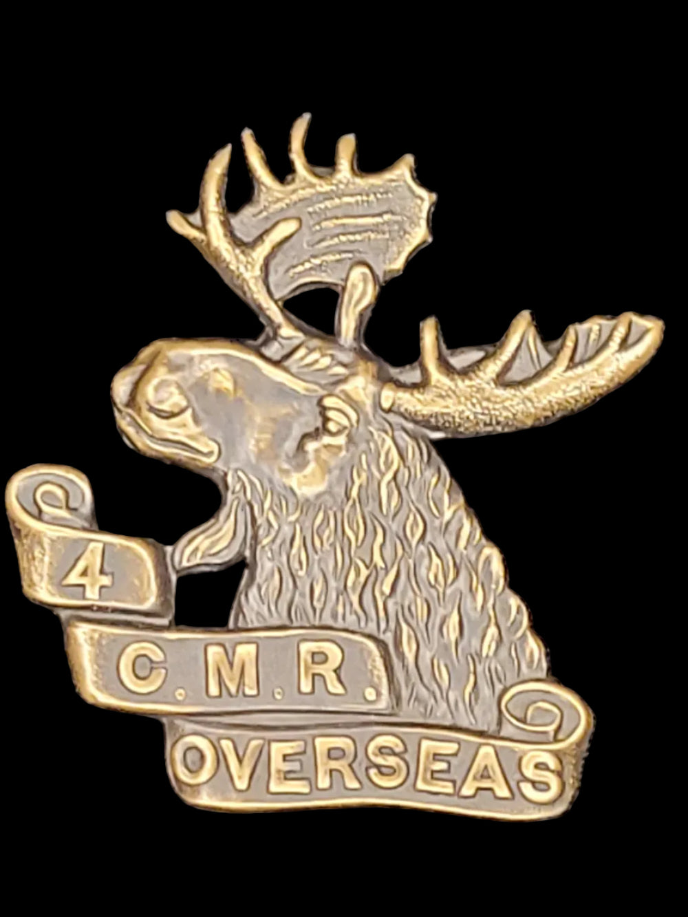 WW1 CEF 4th C.M.R. Cap Badge