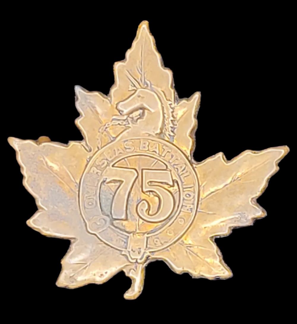 WW1 CEF 75th Battalion (Mississauga) Cap Badge