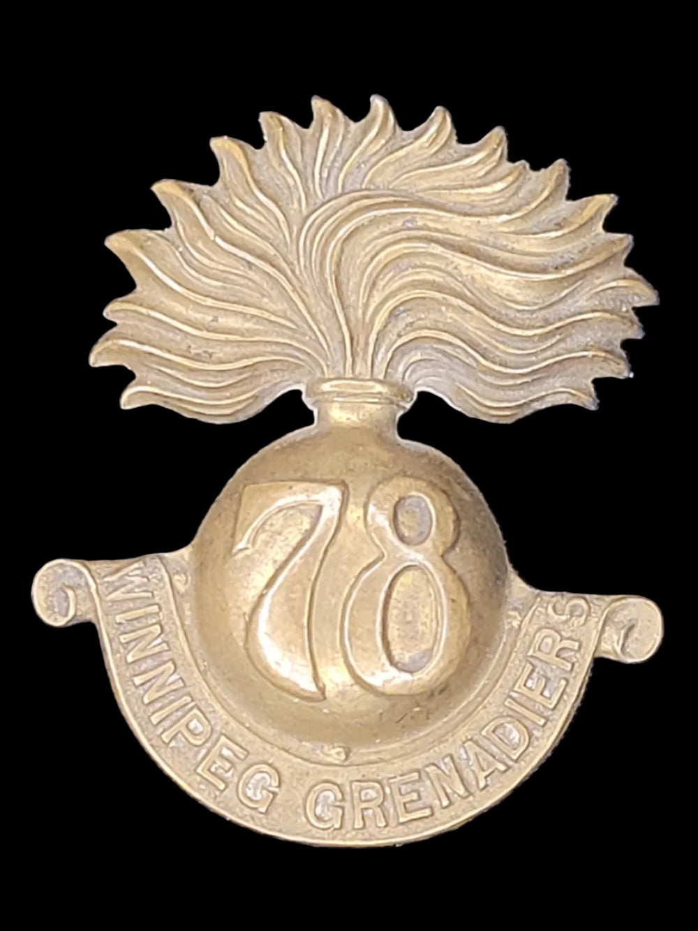 WW1 CEF 78th Battalion (Winnipeg Grenadiers) Cap Badge