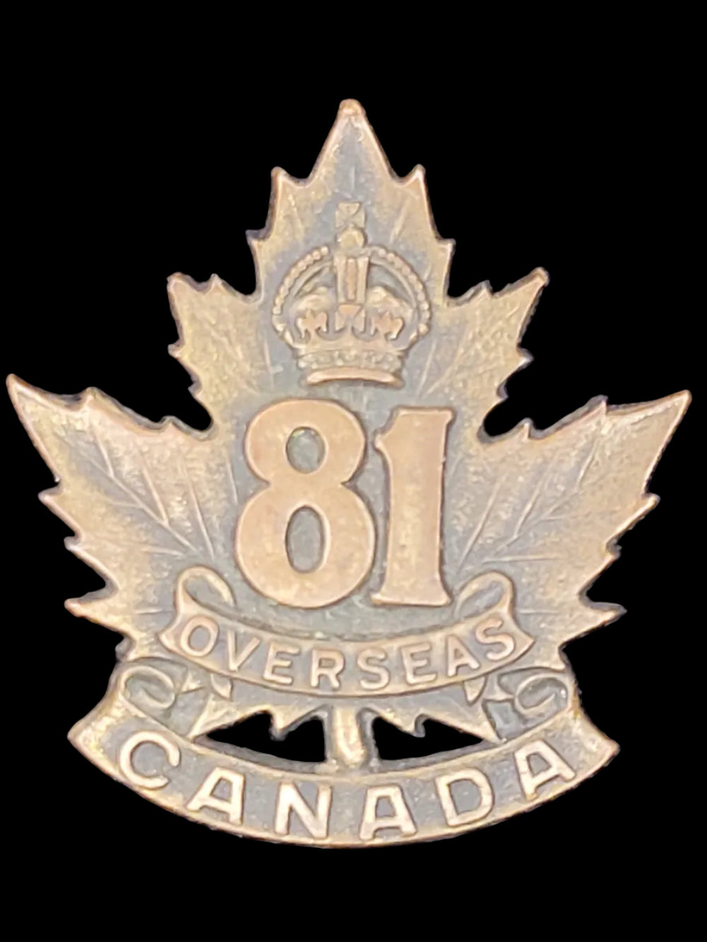 WW1 CEF 81st Battalion Cap Badge