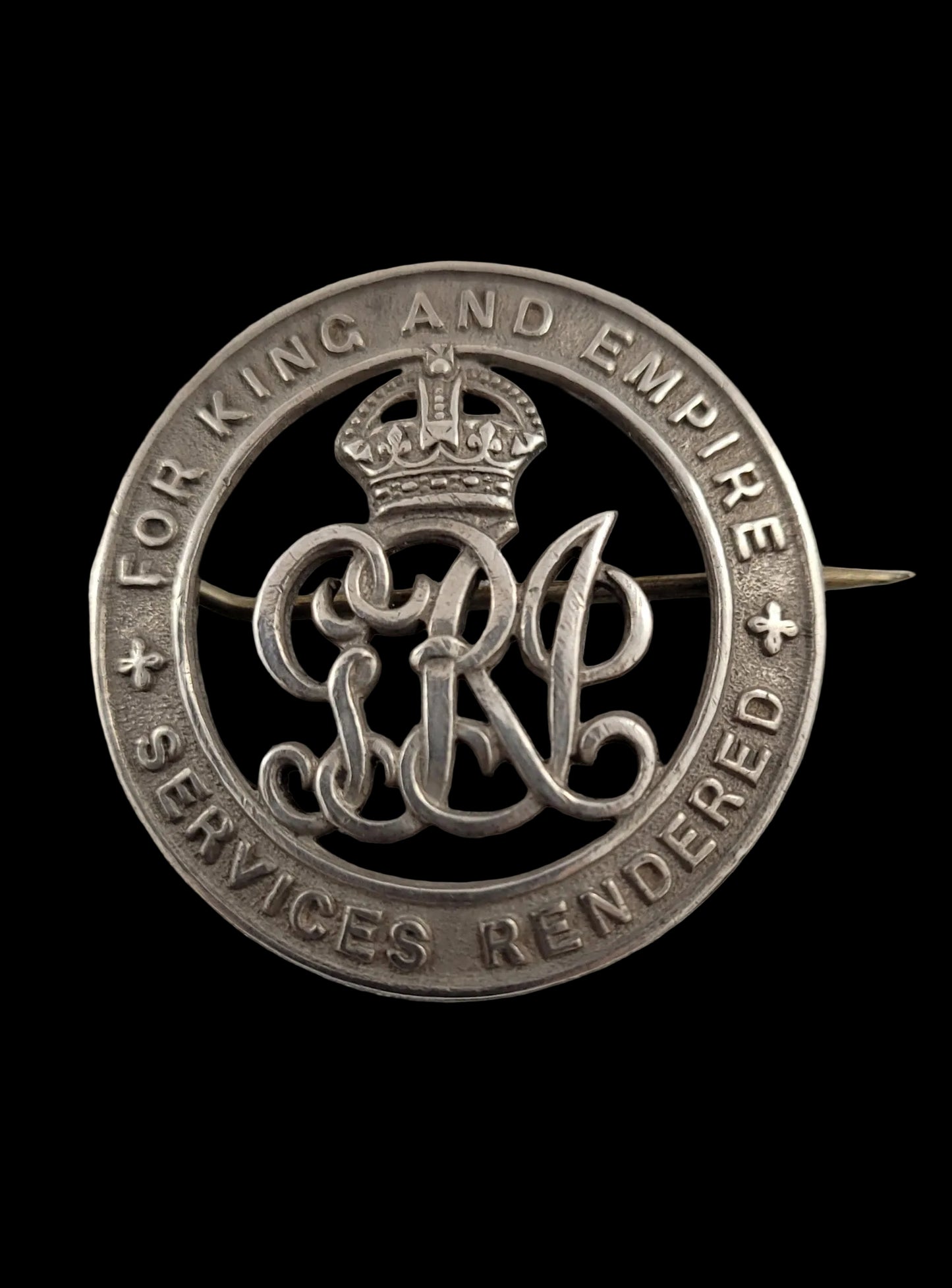WW1 Canadian Silver War (Services Rendered) Badge 