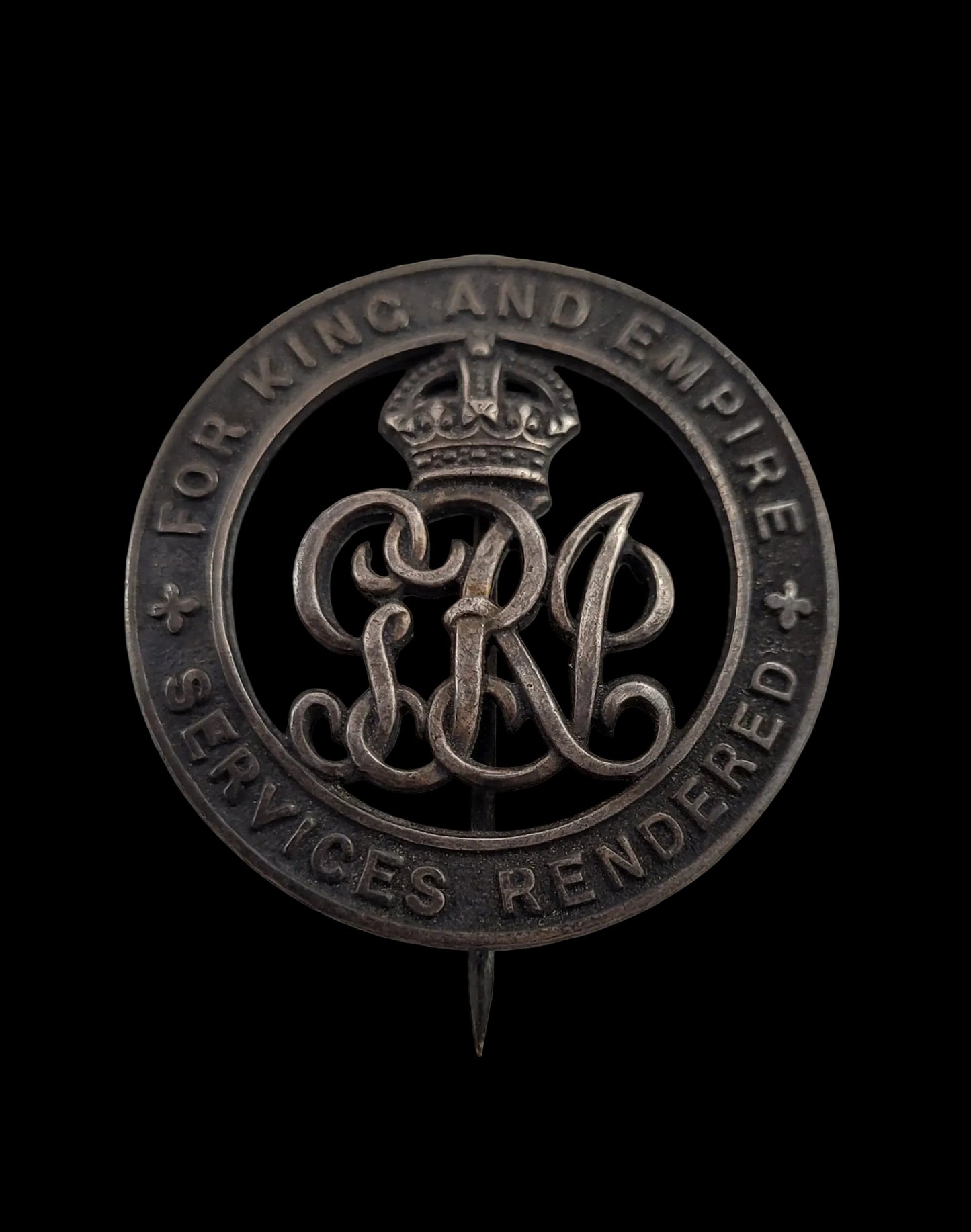 WW1 Canadian Silver War (Services Rendered) Badge (C44074)