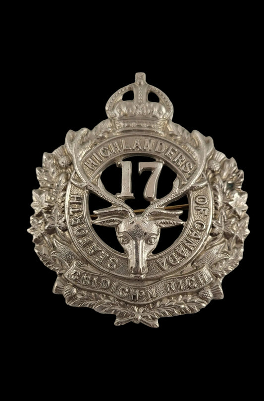WW1 Cap Badge to the 17th Battalion Seaforth Highlanders of Canada