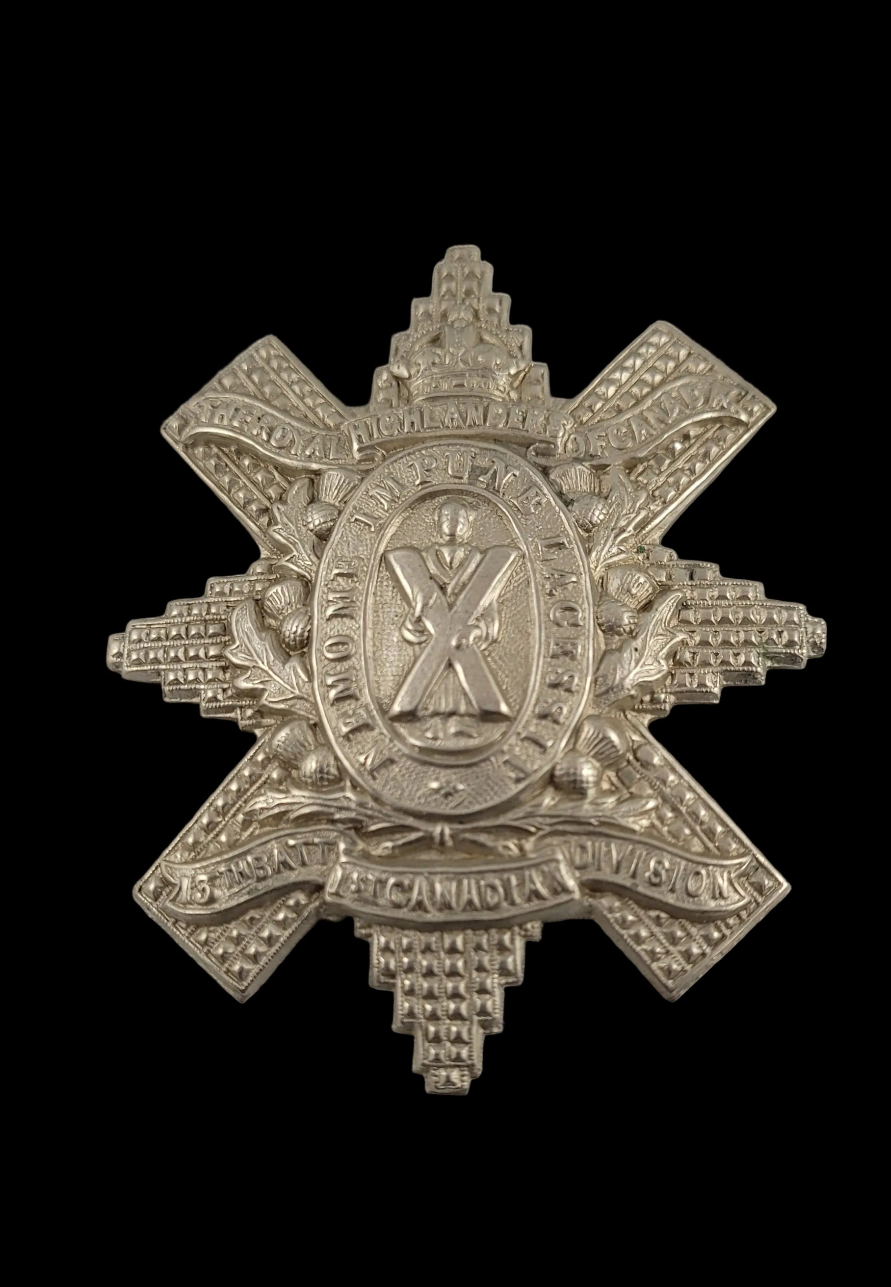 WW1 Cap Badge to the Black Watch (Royal Highland Regiment) of Canada