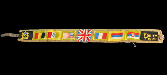 WW1 Embroidered Souvenir Webbing Belt